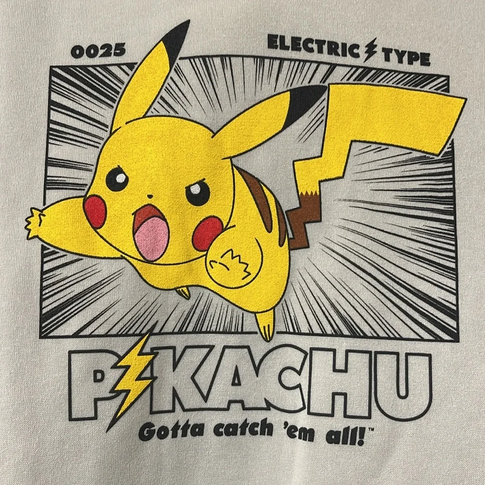 POKÉMON Pikachu Fleece Lined Hoodie Sweatshirt Boys XL NWT